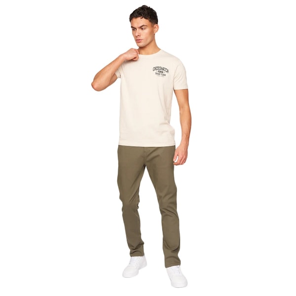 Crosshatch Herr Roysden Chinos 38S Khaki Khaki 38S