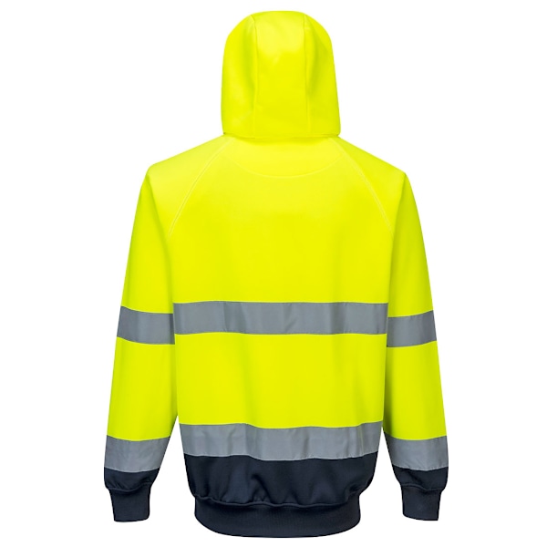 Portwest Herr B316 Kontrast Hög Synlighet Hoodie M Gul/Marinblå Yellow/Navy M