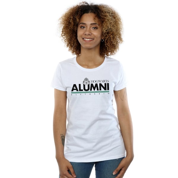 Harry Potter Dam/Kvinnor Hogwarts Alumni Slytherin Bomull T-shirt S White S