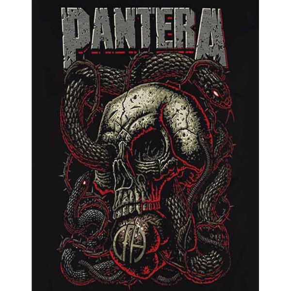 Pantera Unisex Serpent Bomull T-shirt L Svart Black L