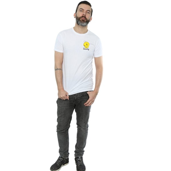 Looney Tunes Tweety Pie Huvud T-shirt S Vit White S