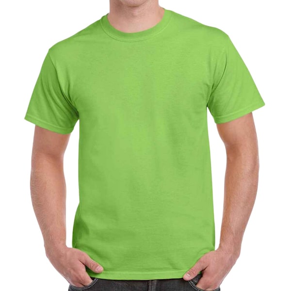Gildan Unisex T-shirt i tung bomull för vuxna, M, lime Lime M