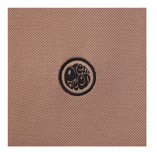 Pretty Green Pikétröja i bomull för män S Mörkbeige Dark Beige S