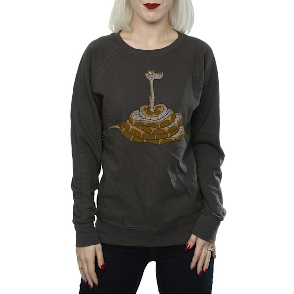 Disney Dam/Kvinnor Djungelboken Klassisk Kaa Sweatshirt M L Light Graphite M