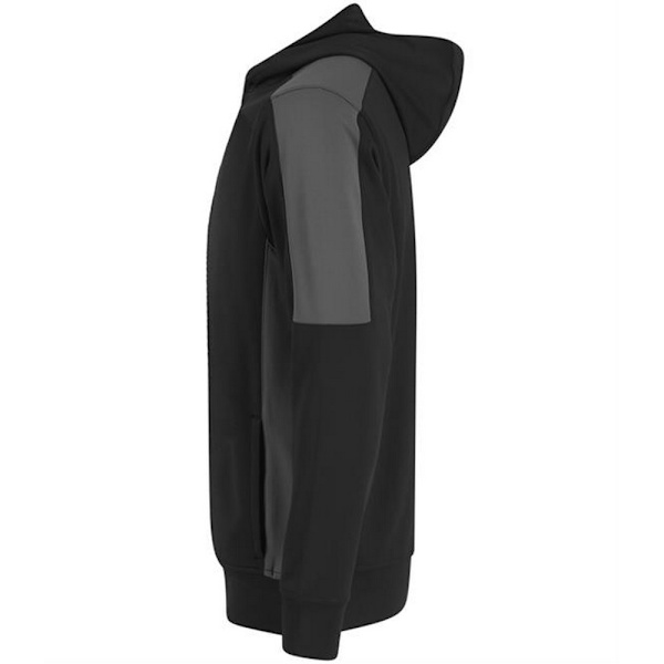 Finden & Hales Unisex Adult Team Contrast Panel Hoodie XL Svart Black/Gunmetal Grey XL