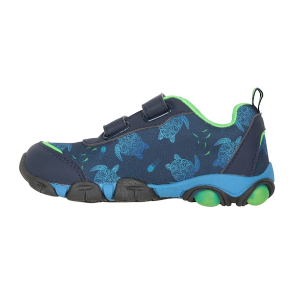 Mountain Warehouse Barn/Barn Zap Turtle Light Up Sneakers Navy 11 UK Child