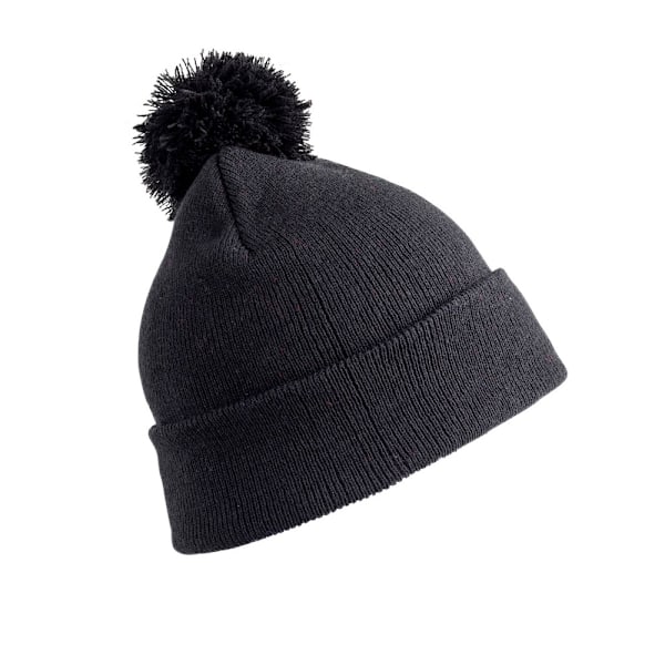 Result Winter Essentials Junior Pom Pom Beanie One Size Svart Black One Size