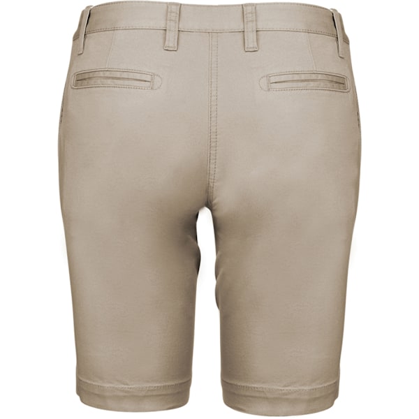 Kariban Dam/Dam Chino Bermuda Shorts 12 UK Beige Beige 12 UK