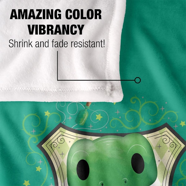Harry Potter Slytherin Söt Filt One Size Flerfärgad Multicoloured One Size