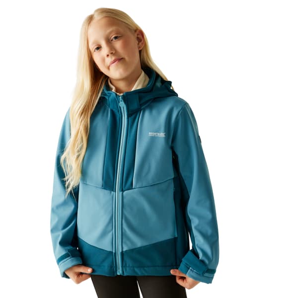 Regatta Barn/Barn Haydenbury Vattentät Softshelljacka Storm Blue/Moroccan Blue 5-6 Years
