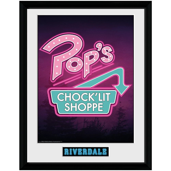 Riverdale Pop's inramad affisch One Size Rosa/Vit Pink/White One Size
