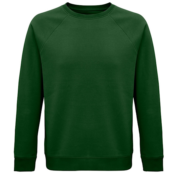 SOLS Unisex Adult Space Organic Raglan Sweatshirt XL Bottle Green Bottle Green XL