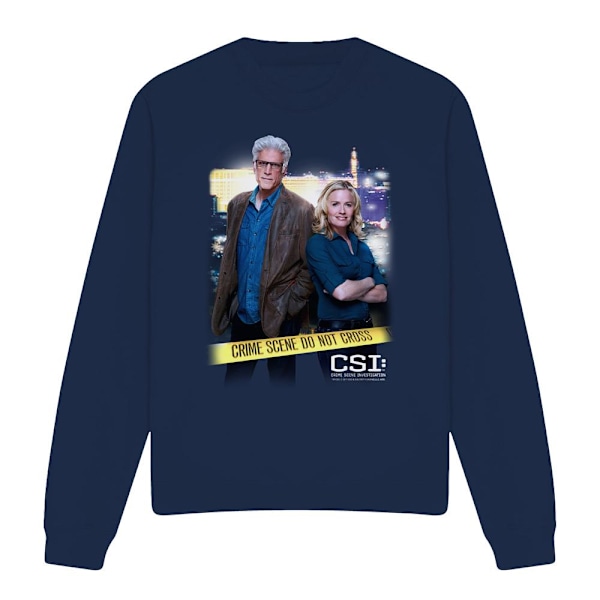 CSI Unisex Vuxen Do Not Cross Sweatshirt S Marinblå Navy S
