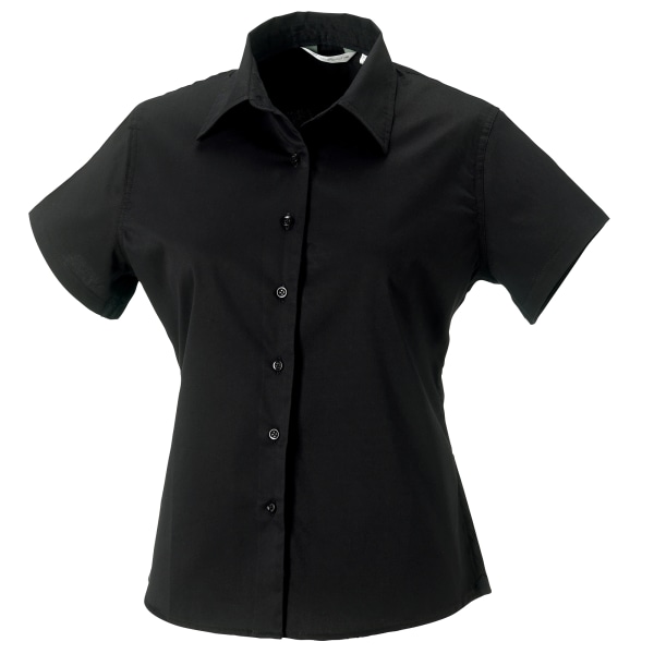 Russell Collection Dam/Dam Short Sleeve Classic Twill Shi Black XS