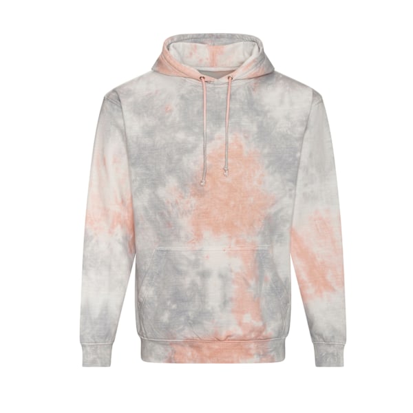 Awdis Unisex Tie Dye Hoodie L Grå/Rosa Marmor Grey/Pink Marble L