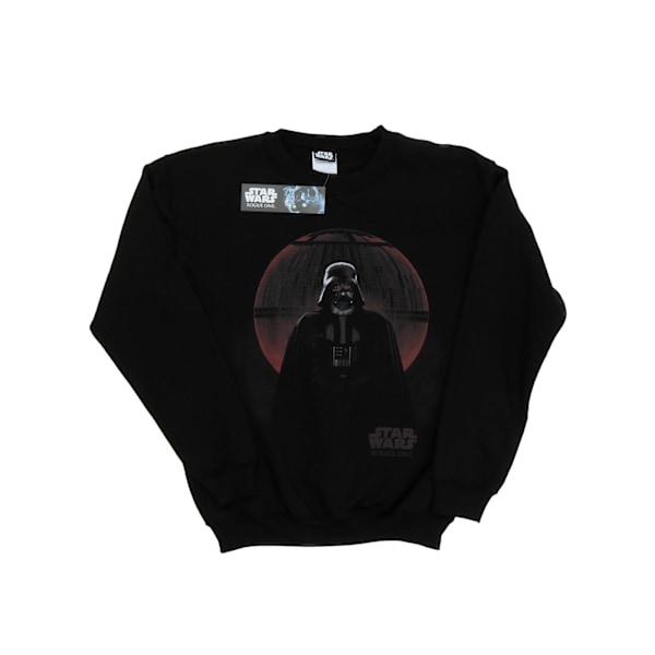 Star Wars Girls Rogue One Vader Death Star Glow Sweatshirt 7-8 Black 7-8 Years