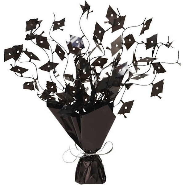 Creative Converting Foil Metallic Graduation Party Centrepiece Black One Size