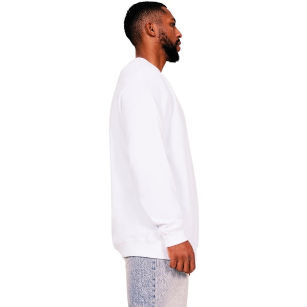 Casual Classics Herr Ringspun Bomull Hög Överdimensionerad Sweatshirt White XL