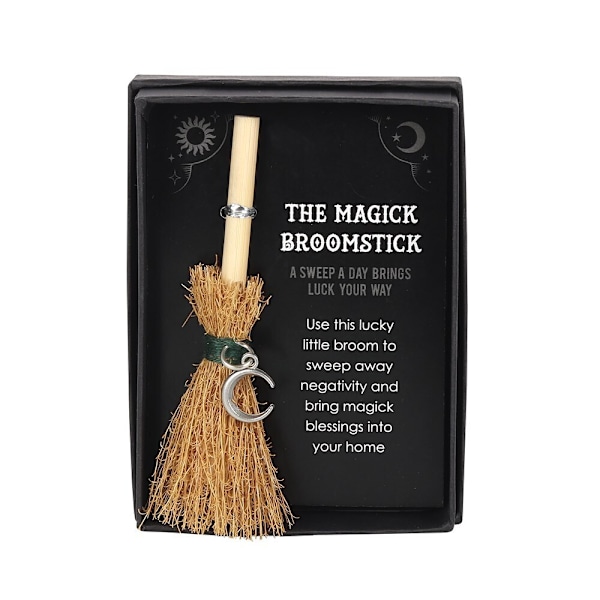 Something Different Mini Magick Crescent Moon Kvast En Storlek Brun Brown One Size
