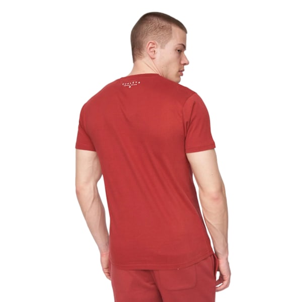 Henleys herr Curveball T-shirt M Deep Red Deep Red M
