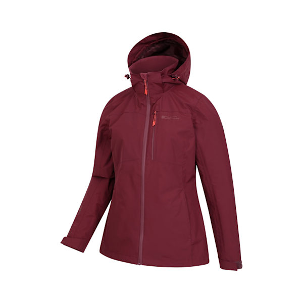 Mountain Warehouse Dam/Kvinnor Rainforest II Extrem Vattentät Burgundy 14 UK
