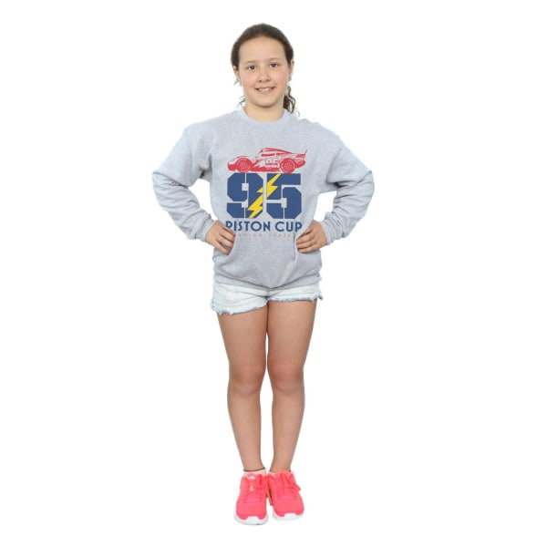 Disney Girls Cars Piston Cup 95 Sweatshirt 12-13 år Sport G Sports Grey 12-13 Years