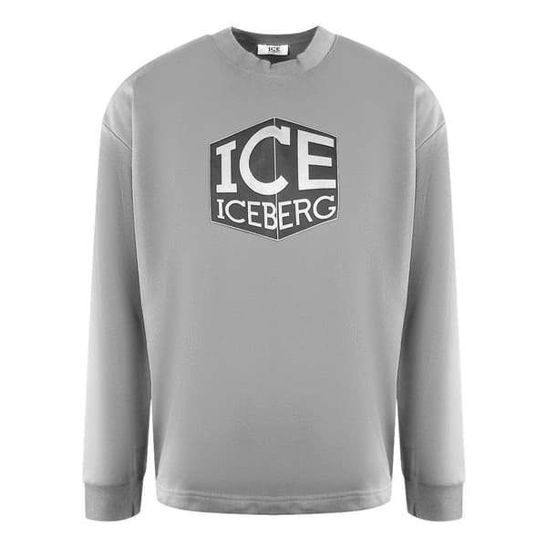 Ice Iceberg Unisex Vuxen Cube Logo Sweatshirt S Grå Grey S