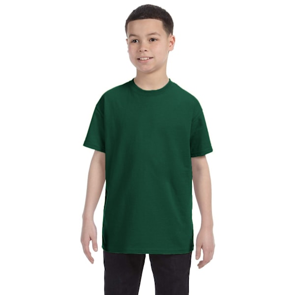 Gildan Youth Unisex Heavy Cotton T-Shirt S Forest Green Forest Green S