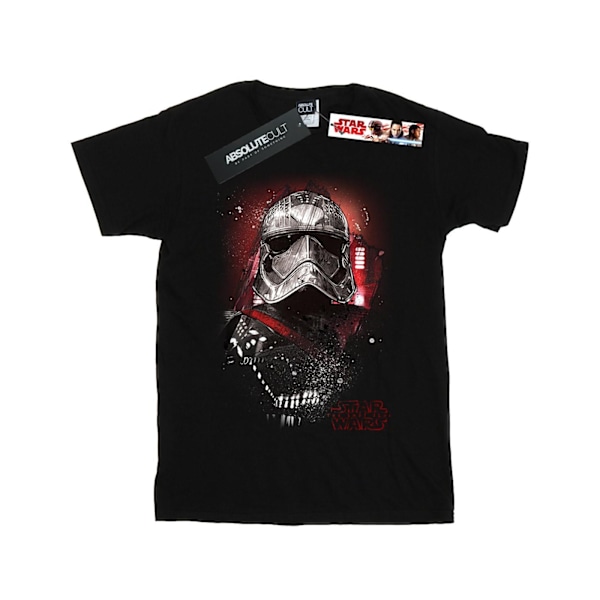 Star Wars Girls The Last Jedi Captain Phasma Borstad Bomull T-S Black 9-11 Years