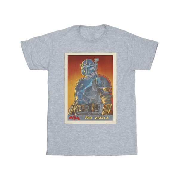 Star Wars Boys The Mandalorian Paz Vizla Kortärmad T-shirt 9-11 År Sports Grey 9-11 Years