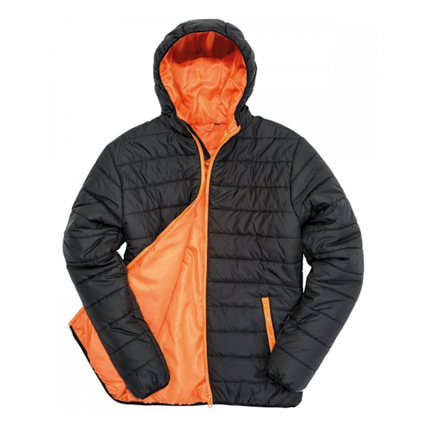 Result Core Herr Mjukt Vadderad Jacka S UK Svart/Orange Black/Orange S UK