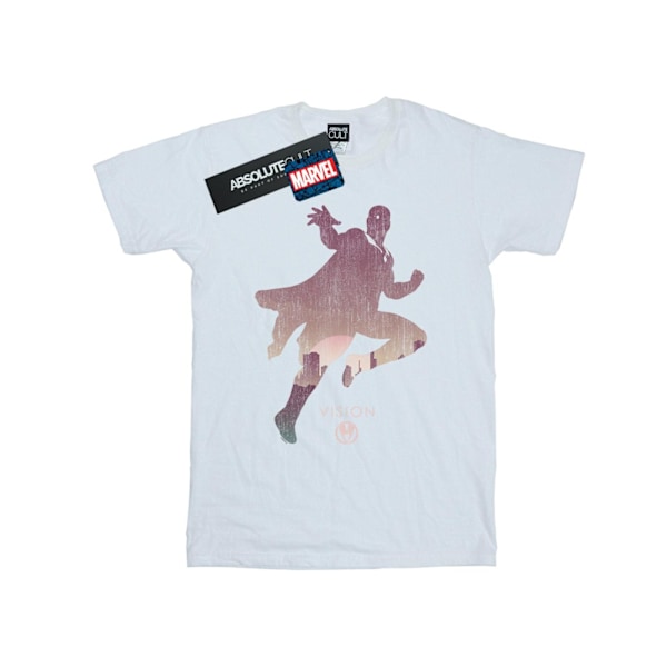 Marvel Boys Vision Silhouette T-Shirt 12-13 år Vit White 12-13 Years