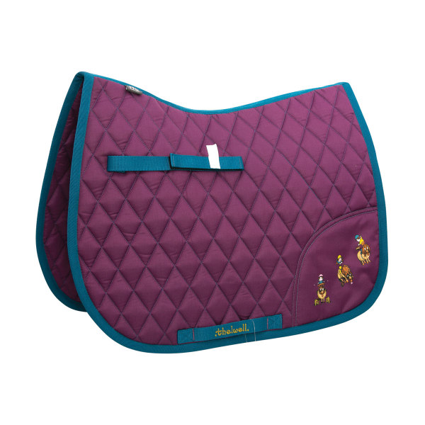 Thelwell Collection Pony Friends Horse Sadelpad Small Pony Imp Imperial Purple/Pacific Blue Small Pony