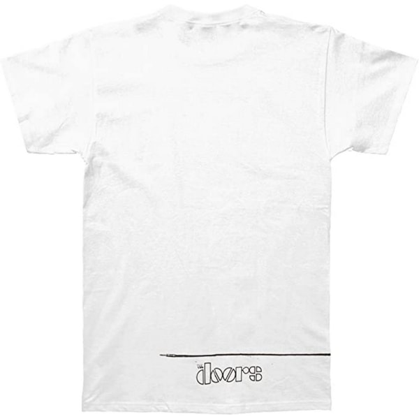 The Doors Unisex Adult Solitary Back Print T-Shirt M White White M