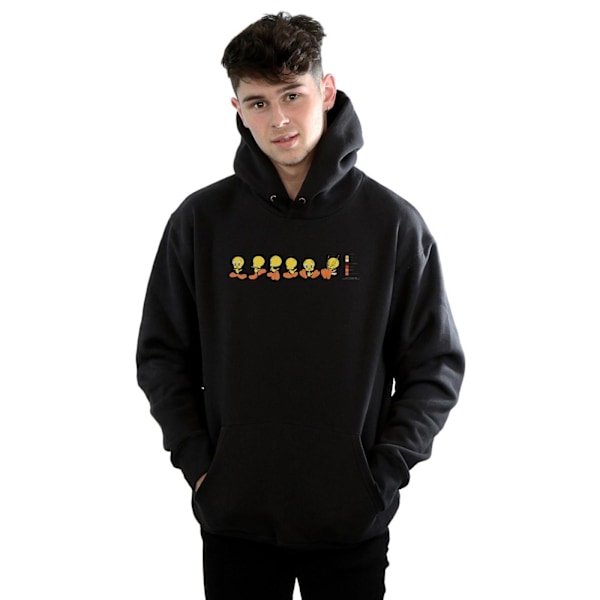 Looney Tunes Herr Tweety Pie Färgkod Hoodie M Svart Black M