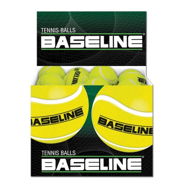 Baseline tennisbollar (paket med 48) One Size gul/svart Yellow/Black One Size