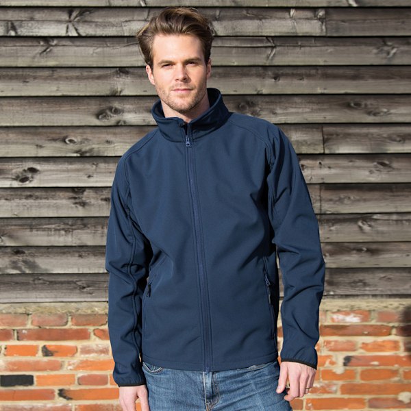 Result Core Printable Softshelljacka för män 2XL Marinblå/ Marinblå Navy/ Navy 2XL