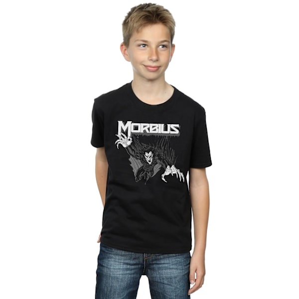 Marvel Comics Boys Morbius Mono Jump T-Shirt 12-13 år Svart Black 12-13 Years