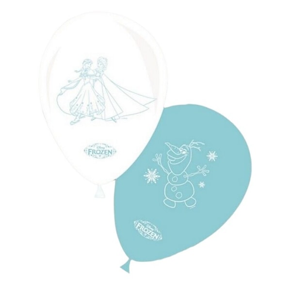 Frozen karaktärsballonger (paket med 8) En one size ljusblå/vit Light Blue/White One Size