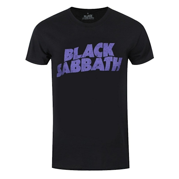 Black Sabbath Unisex Adult Wavy Logo T-Shirt XXL Svart Black XXL