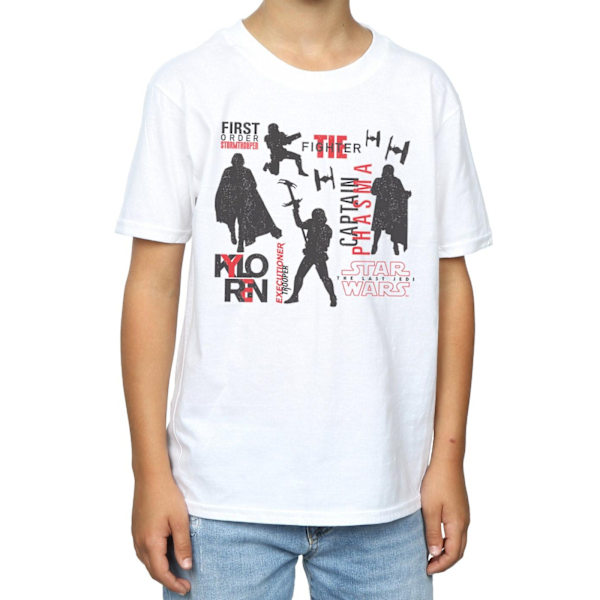 Star Wars Boys The Last Jedi First Order Silhouettes T-shirt 9- White 9-11 Years