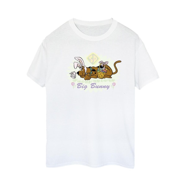 Scooby Doo Dam/Damer Stor Kanin Bomull Pojkvän T-shirt S Vit White S