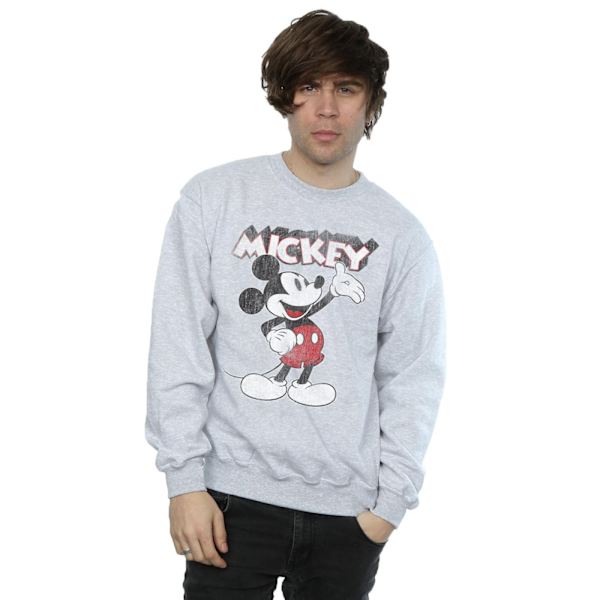 Mickey Mouse Unisex Vuxen Presenter Sweatshirt S Sports Grey Sports Grey S