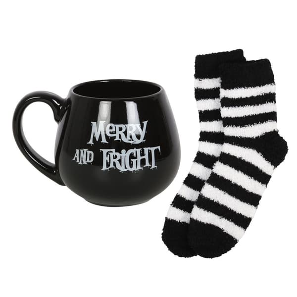 Something Different Merry & Fright Julmugg och Sockset O Black/White One Size