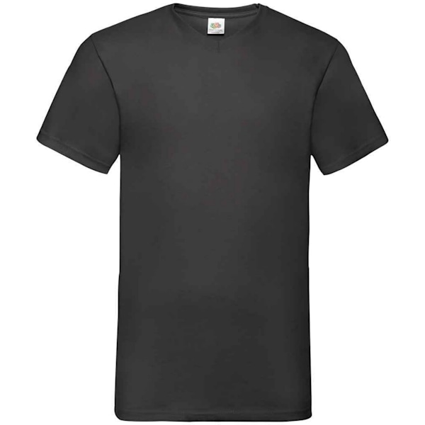 Fruit of the Loom Mens Value V Neck T-Shirt M Svart Black M