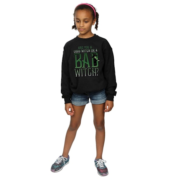 Trollkarlen från Oz Flickor Goda Häxa Onda Häxa Sweatshirt 7-8 År Black 7-8 Years