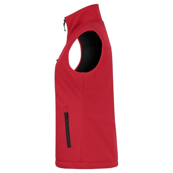 Clique Dam/Dam Softshell Paneler Gilet M Röd Red M