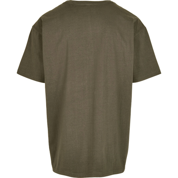 Build Your Brand Unisex Vuxen Kraftig Oversized T-shirt 4XL Oliv Olive 4XL
