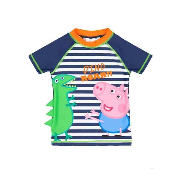 Greta Gris Boys Roar! Badkläder 12-18 månader Blå/Vit/Orange Blue/White/Orange 12-18 Months