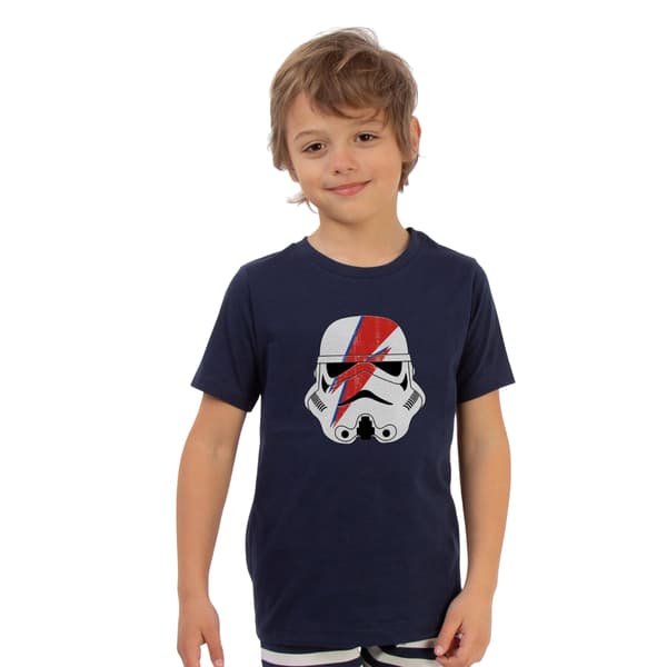 Star Wars Pojkar Stormtrooper Flash Kortärmad Lång Pyjamas Set Navy 3-4 Years